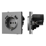 Механизм розетки с USB зарядкой SCT-TENDO-MUAA-PL-GR (230V, 16A) (Arlight, -)