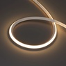 Лента герметичная MOONLIGHT-3D-X544-10x10mm 24V Warm3000 (8 W/m, IP67, 5m, wire x1) (Arlight, Вывод боковой, 5 лет)