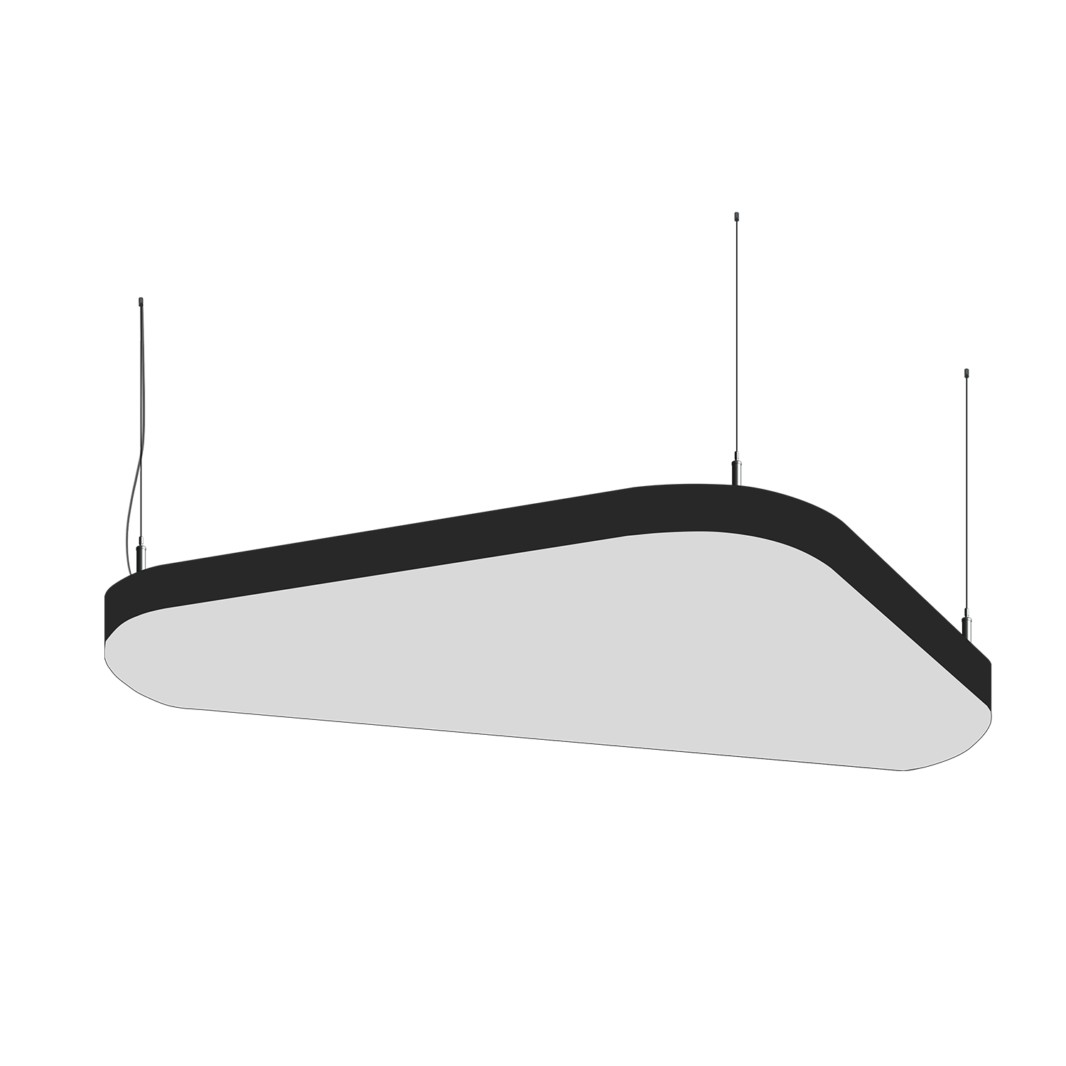 Cветодиодный фигурный светильник MS-SOFT TRIO Трингл 1000mm 60W 3000/4000/6000K