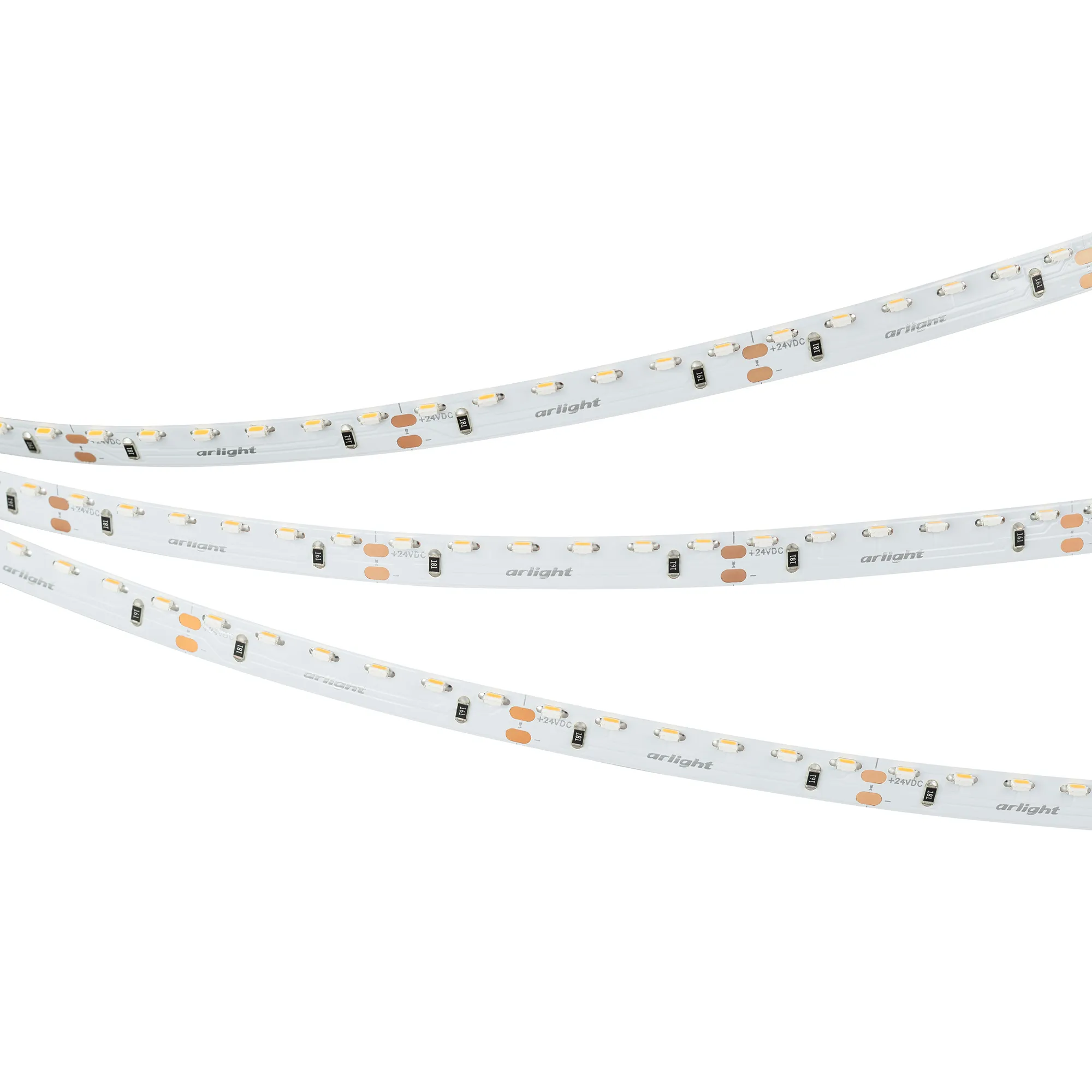 Лента светодиодная RS-S120-8mm 24V Warm3000 (9.6 W/m, IP20, 3014, 5m) (Arlight, боковое свечение) - изображение товара