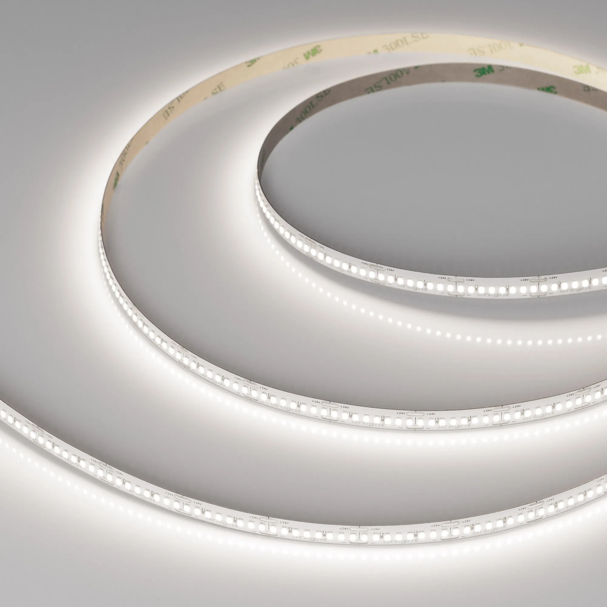 Лента светодиодная MICROLED-M320-8mm 24V Day5000 (8 W/m, IP20, 2216, 5m) (Arlight, 130 лм/Вт)