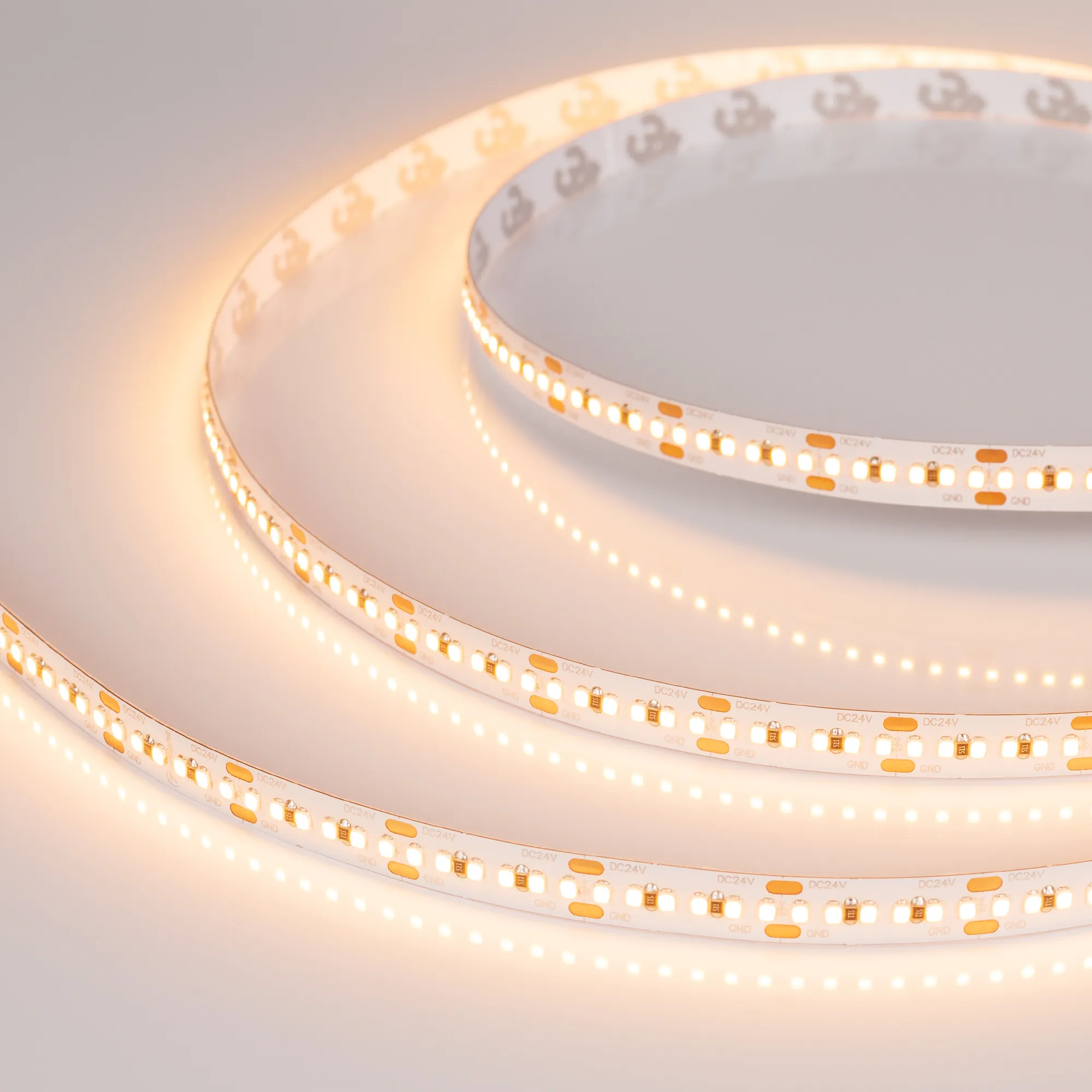 Лента светодиодная MICROLED-M300-8mm 24V Warm3000 (8 W/m, IP20, 2216, 5m) (Arlight, Открытый) - изображение товара