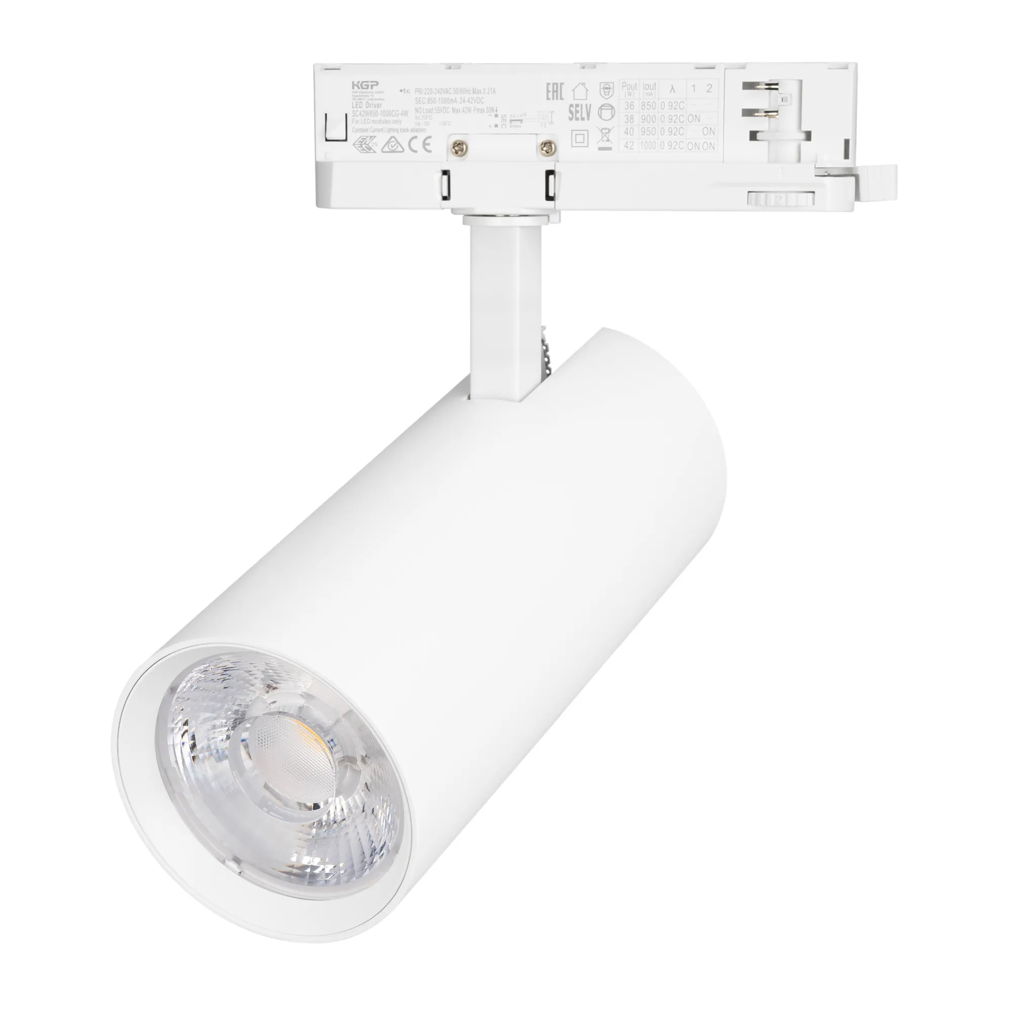 Светильник LGD-GERA-4TR-R90-40W Warm3000 (WH, 15 deg, 230V) (Arlight, IP20 Металл, 5 лет) - изображение товара