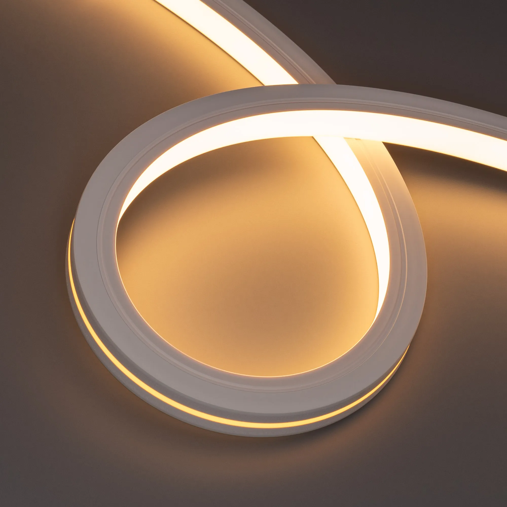 Лента светодиодная герметичная MOONLIGHT-TOP-X280-20x20mm 24V Warm2700 (10 W/m, IP67, 15m, wire x1) (Arlight, Вывод боковой, 5 лет) - изображение товара