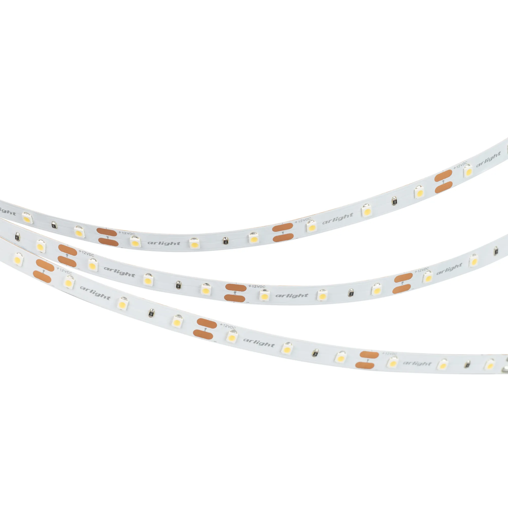 Лента светодиодная NT-A60-8mm 12V Warm3000 (4.8 W/m, IP20, 3528, 5m) (Arlight, Открытый) - изображение товара