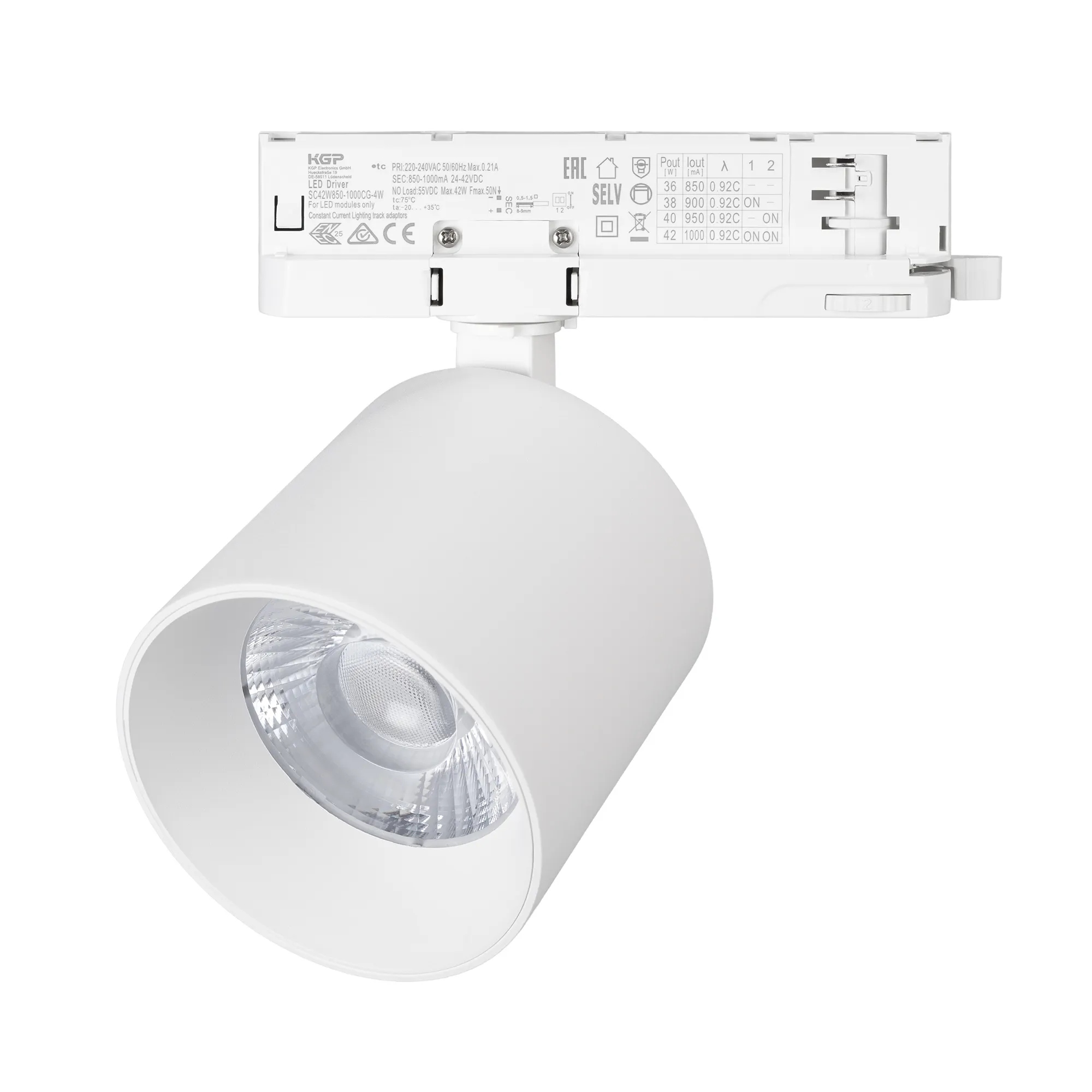 Светильник LGD-DYKE-4TR-R100-36W Day4000 (WH, 38 deg, 230V, DALI) (Arlight, IP20 Металл, 5 лет)