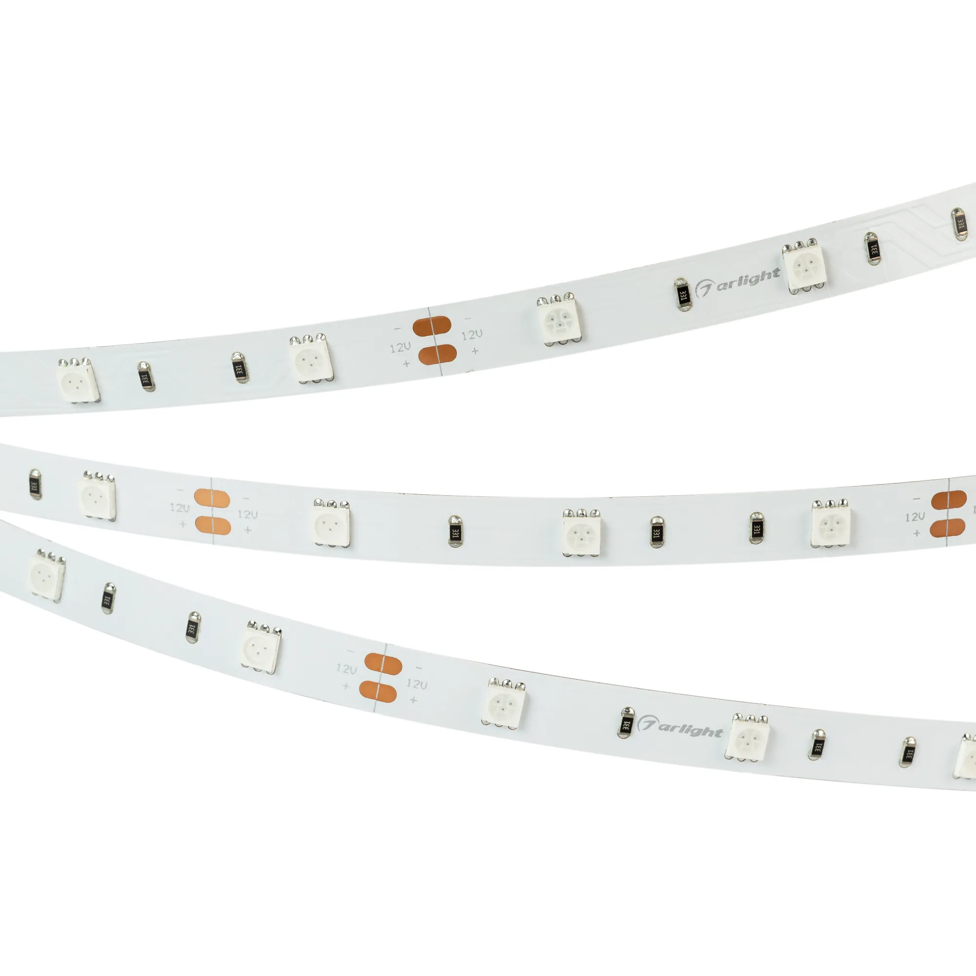 Лента светодиодная RT 2-5000 12V Green (5060, 150 LED, LUX) (Arlight, 7.2 Вт/м, IP20) - изображение товара