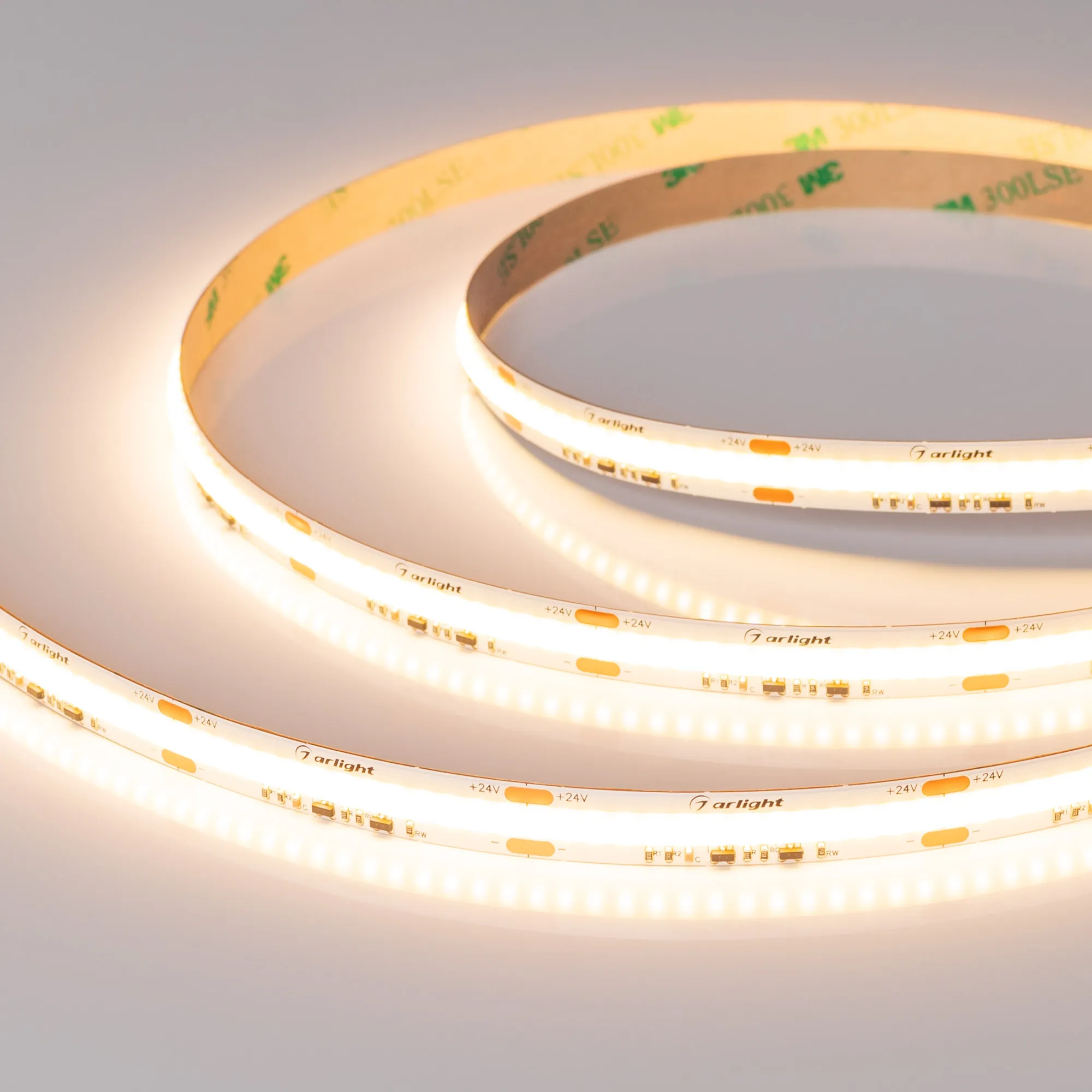 Лента COB-X560-10mm 24V Dim-To-Warm (14 W/m, IP20, 5m) (Arlight, Dim-To-Warm) - изображение товара